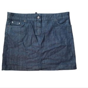 J crew jean mini skirt